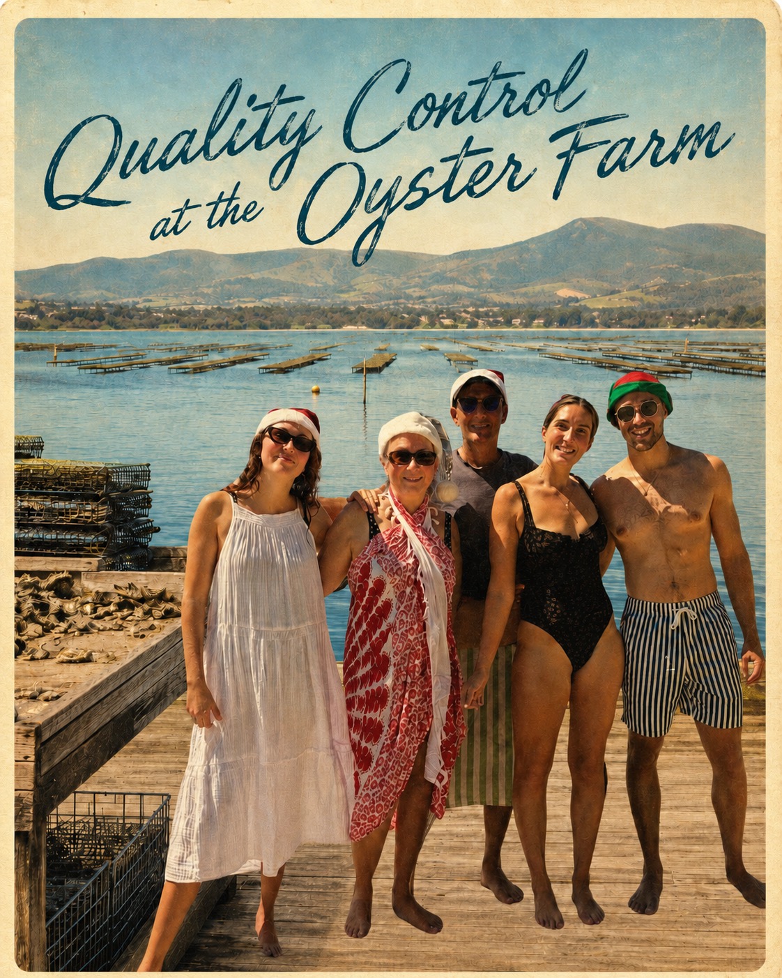 Oysters at the marine farm